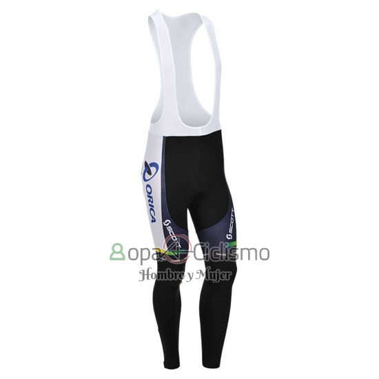 Orica Verdeedge Ropa Ciclismo Culotte Largo 2013 Mangas Largas Blanco y Verde